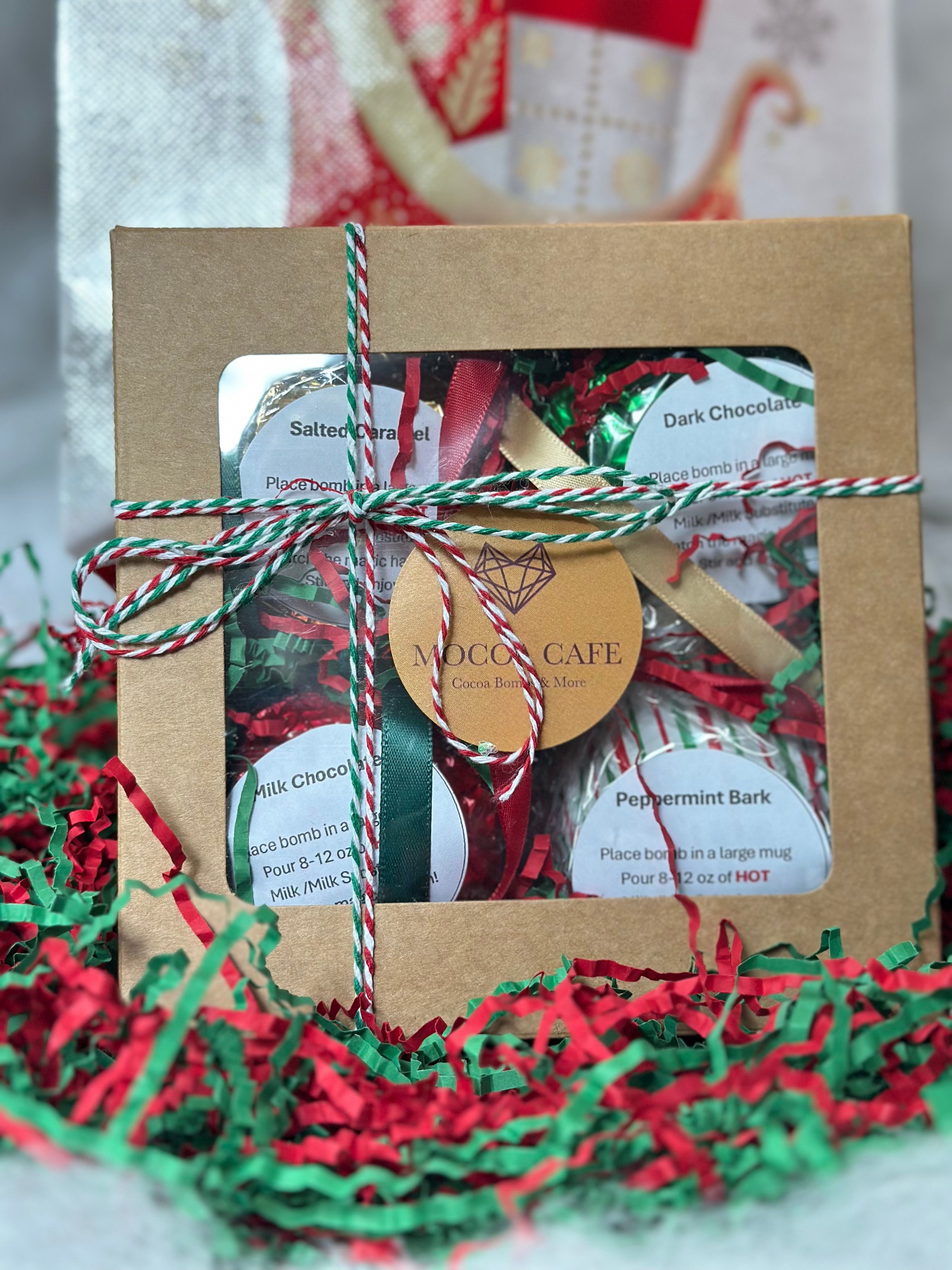 Set of 4 Holiday Edition Large Hot Chocolate Bombs